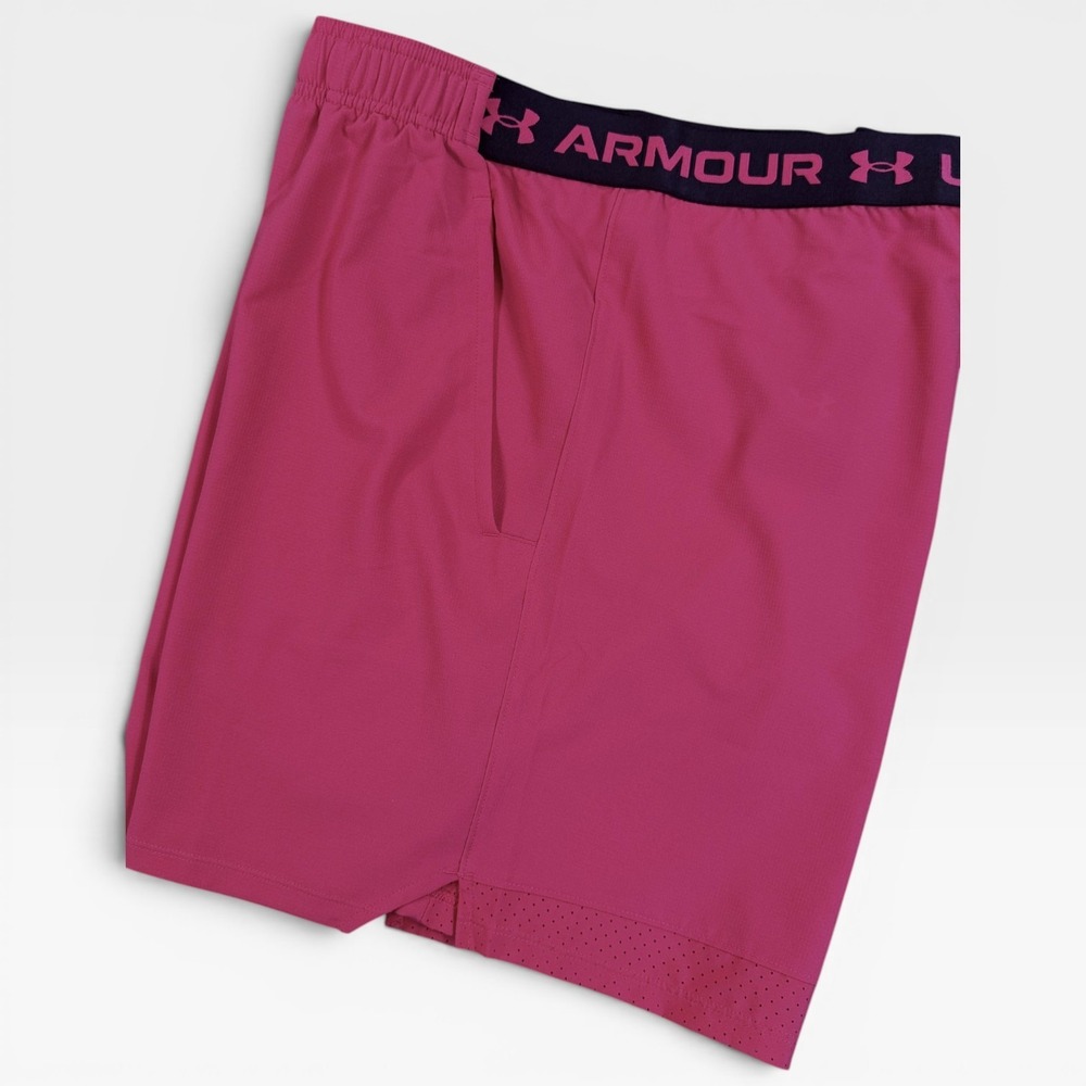 UNDER ARMOUR Vanish 6" Shorts Mens XXL Pink Athletic Gym Training Workout NWT